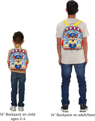 Paw Patrol Backpack for Boys Set - Bundle with 14" Bag Featuring Chase, Rubble, Marshall Plus Water Bottle, Stickers, More | Paw Patrol School Backpack for Kids in Saudi Arabia