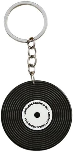 Music Keychain Gifts Car Keys Backpack Charms Accessories DJ Keyrings Vinyl Record Keychain for Music Lovers in Kuwait