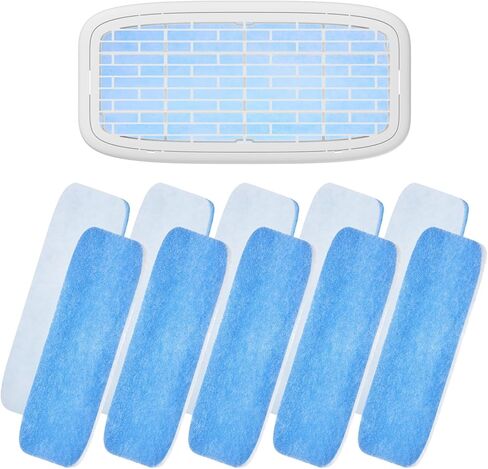 10 Pack RV AC Filters – MERV 6 Replacement for Air Conditioner Vent (12.875" x 5.5") – Polyester Cotton, Blue & White Design in Kuwait