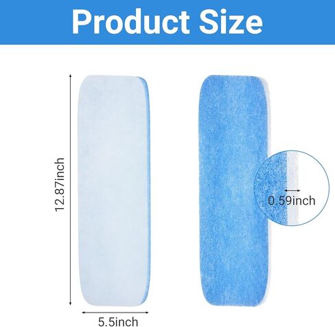 10 Pack RV AC Filters – MERV 6 Replacement for Air Conditioner Vent (12.875" x 5.5") – Polyester Cotton, Blue & White Design in Kuwait