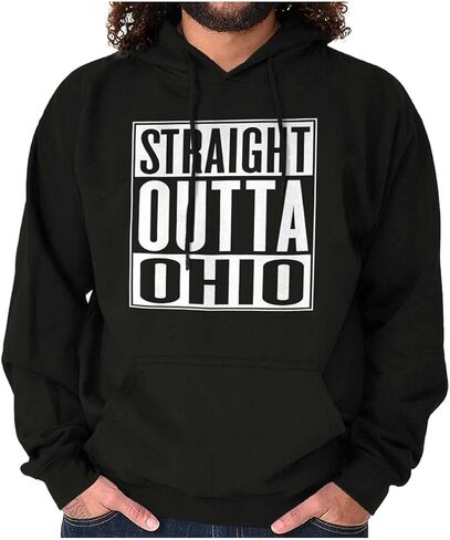 Classic Teaze Funny OH Straight Outta Ohio Souvenir Hoodie Sweatshirt Women Men in Kuwait