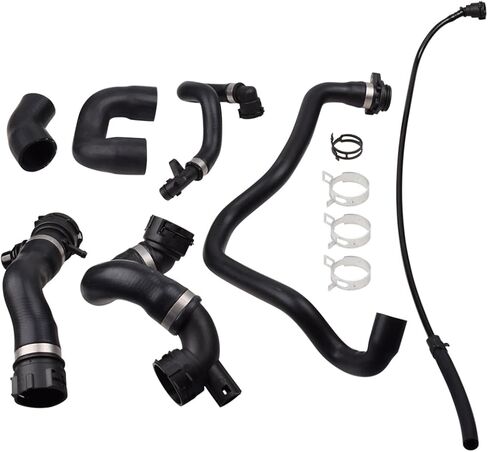 11537516414 11537521049 17127531579 7 Hoses Radiator Coolant Water Hose Pipe Kit Compatible with E87 E90 E92 E93130i 325i 330i X1 N52 2.5L 3.0L 2005-2012 Replaces# 11537545890, 1712761851, 17127618510 in Saudi Arabia