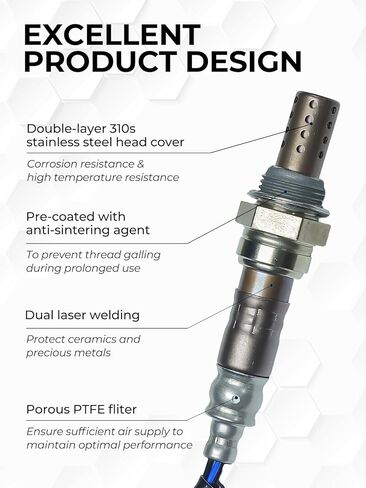 O2 Oxygen Sensor 234-4668 Upstream Fit for Chevy/Chevrolet Silverado Suburban Avalanche Tahoe Malibu Impala, GMC Yukon/XL Sierra Cadillac Pontiac Buick, Replace# 15284 250-24470（2PCS） in Kuwait
