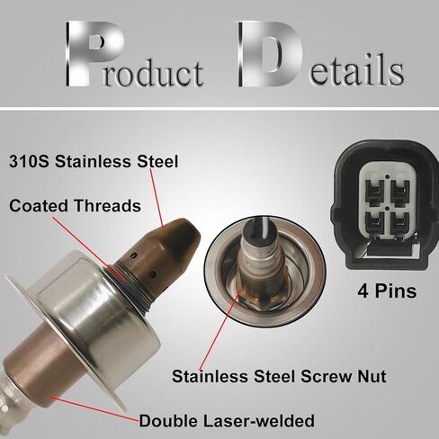 Oxygen Sensor Upstream O2 Sensor Fit for 2013-2015 Acura ILX, Honda Accord 2014-2015, Civic 2012-2015, HR-V 2016-2017, Replace OE# 234-9119 in Saudi Arabia