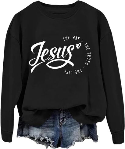 Jesus The Way The Truth The Life Ladies & Unisex Sky Blue Hoodie in Saudi Arabia