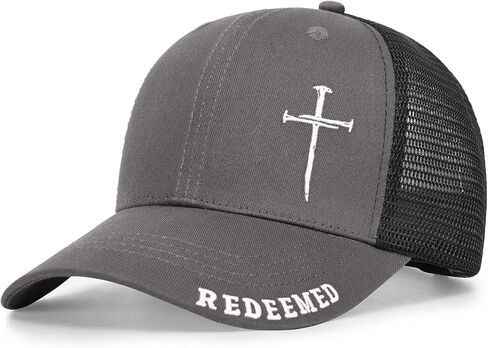 Christian Jesus Cross Hat for Men Women - Faith 3 Nail Cross Hats - Religious Gifts for Thanksgiving Christmas in Saudi Arabia