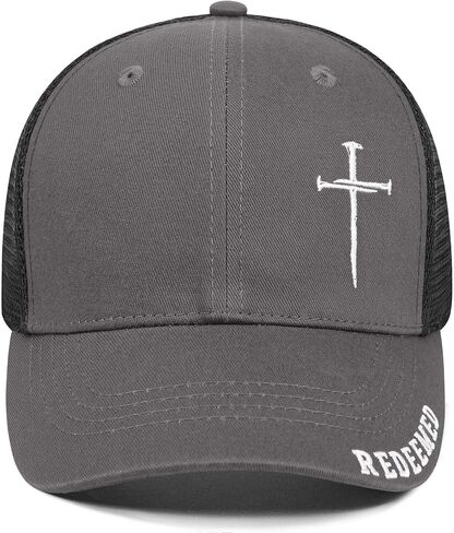Christian Jesus Cross Hat for Men Women - Faith 3 Nail Cross Hats - Religious Gifts for Thanksgiving Christmas in Saudi Arabia