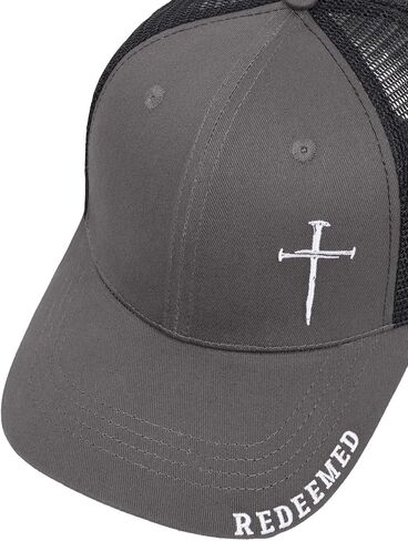 Christian Jesus Cross Hat for Men Women - Faith 3 Nail Cross Hats - Religious Gifts for Thanksgiving Christmas in Saudi Arabia