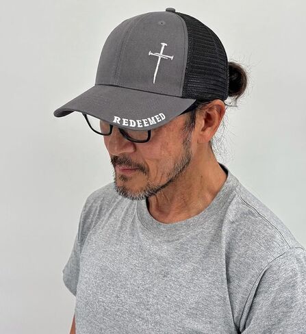 Christian Jesus Cross Hat for Men Women - Faith 3 Nail Cross Hats - Religious Gifts for Thanksgiving Christmas in Saudi Arabia