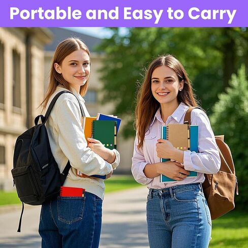 50 Pack Spiral Pocket Notebook with Pen, 4.2x5.25 Inch Lined Journals Bulk Small Notebooks and Pen Set, Spiral Notepad Sticky Notes for Business Office School, 5 Colors, 60 Sheets/120 Pages in Kuwait