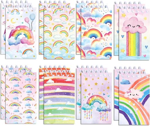 Rainbow Mini Spiral Notebook 8 Pack Colorful Pocket Mini Notepads for Teachers Students Rewards, 16 Pages Portable Office Meeting Supplies 2.4 x 3.9 Inch in Saudi Arabia
