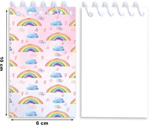 Rainbow Mini Spiral Notebook 8 Pack Colorful Pocket Mini Notepads for Teachers Students Rewards, 16 Pages Portable Office Meeting Supplies 2.4 x 3.9 Inch in Saudi Arabia