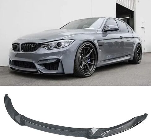 Compatibility with 2014-2020 M3 F80 M4 F82 F83 CS Style Front Bumper Chin Lip Spoiler Splitter Carbon Fiber in Kuwait