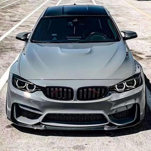 Compatibility with 2014-2020 M3 F80 M4 F82 F83 CS Style Front Bumper Chin Lip Spoiler Splitter Carbon Fiber in Kuwait