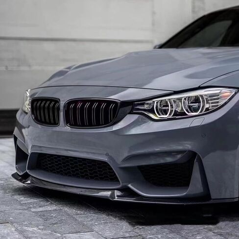 Compatibility with 2014-2020 M3 F80 M4 F82 F83 CS Style Front Bumper Chin Lip Spoiler Splitter Carbon Fiber in Kuwait