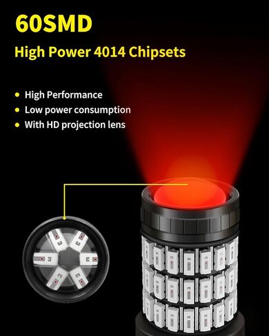 Brilliant Red 3157 4157 3057 4057 LED Bulbs Compatible with 2003 2004 2005 2006 2007 2008 Toyota Corolla Brake Tail Lights, Pack of 2 in Saudi Arabia