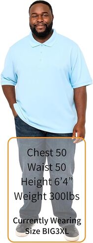 قميص بولو رجالي كبير الحجم من JC DISTRO - ملابس عمل وكاجوال - قطن ناعم من الداخل وبوليستر مسامي من الخارج، حتى Big7XL in Kuwait
