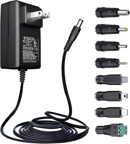 UL Listed 15V 1A Universal Power Supply Adapter, AC to DC 15V 100mA~1000mA 15W 5.5mm x 2.1mm Wall Charger, 5ft/1.5M Long Power Supply Cord for Litter Robot, Car Jump Starter and More DC 15V Devices in Saudi Arabia
