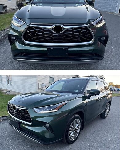 دعامة تثبيت إطار لوحة الترخيص الأمامية لسيارة Toyota Highlander 2020 2021 2022 2023 2024 2025 2026 حامل لوحة ترخيص المصد الأمامي # 521140E160 TO1068162 in Saudi Arabia