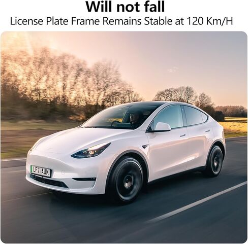 2024 Tesla Model Y حامل لوحة الترخيص الأمامي وحامل تثبيت الإطار بدون حفر ولا لاصق ارتفاع قابل للتعديل حامل لوحة ترخيص مصنوع في الولايات المتحدة لطراز Tesla Y 2020-2024 الملحقات المتوافقة مع OEM in Kuwait