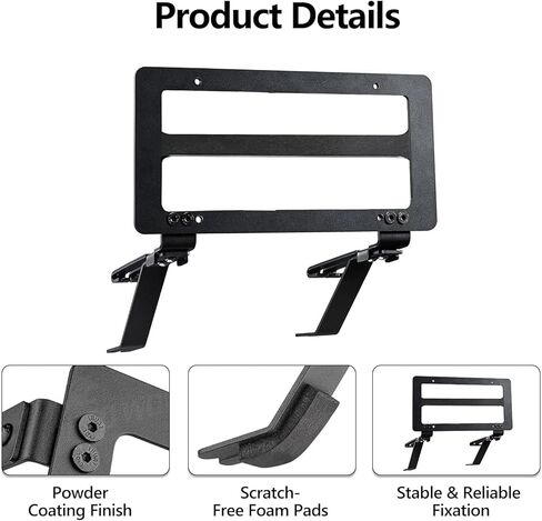 2024 Tesla Model Y حامل لوحة الترخيص الأمامي وحامل تثبيت الإطار بدون حفر ولا لاصق ارتفاع قابل للتعديل حامل لوحة ترخيص مصنوع في الولايات المتحدة لطراز Tesla Y 2020-2024 الملحقات المتوافقة مع OEM in Kuwait