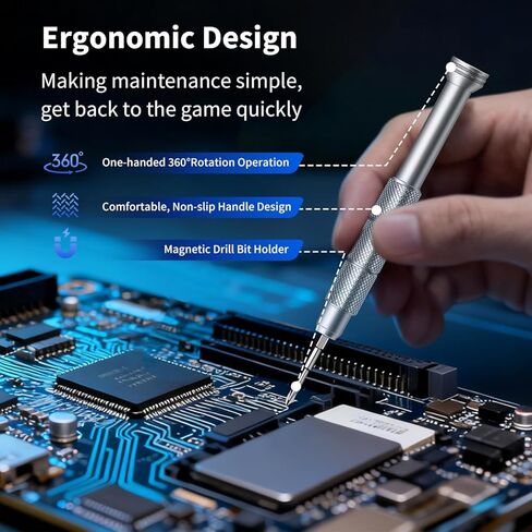 EasyTime Mini Precision Screwdriver Set: 35 In 1 Small Magnetic Repair Tool Kit with Case Torx Screw Driver with 22 Bits for Switch, Ring Doorbell, Phones, Electronics, Nintendo, Xbox in Kuwait