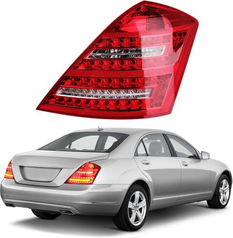 مجموعة مصابيح LED جانبية للسائق مناسبة لسيارة Mercedes Benz S600 S550 S63AMG S65AMG 2010 2011 2012 2013، الضوء الخلفي الأيسر من الفئة S، مجموعة المصابيح الخلفية W221 in Kuwait