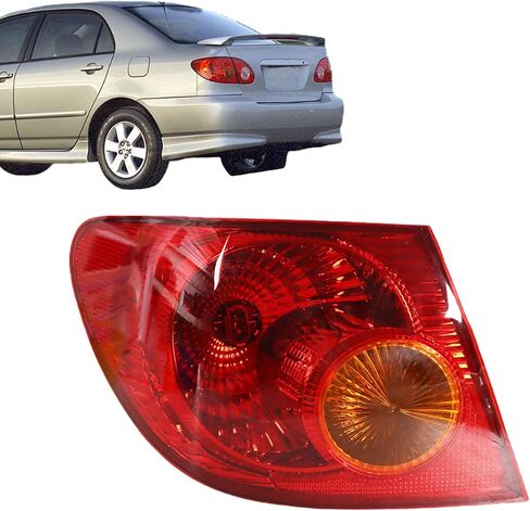 LH Left Driver Side Outer Tail Light Replacement for Toyota Corolla 2003-2008 Tail Lamp 8156002290 TO2800154 in Saudi Arabia