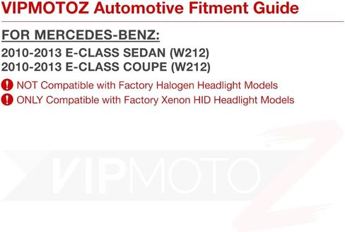 VIPMOTOZ Supreme Star LED Position Light Chip Lamp Replacement Set For 2010-2013 Mercedes-Benz W212 E-Class AMG Xenon HID Headlight Headlamp, 6000K Diamond White, 2-Pieces in Saudi Arabia