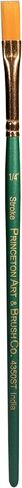 Princeton Artist Brush Co. Lauren Series 4350 - مقاس دائري بمقبض قصير 12 - فرشاة طلاء صناعية ذهبية واحدة للألوان المائية والطلاء الأكريليك in Kuwait