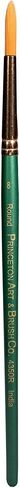 Princeton Artist Brush Co. Lauren Series 4350 - مقاس دائري بمقبض قصير 12 - فرشاة طلاء صناعية ذهبية واحدة للألوان المائية والطلاء الأكريليك in Kuwait