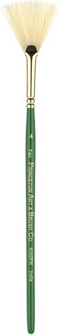 Princeton Artist Brush Co. Lauren Series 4350 - مقاس دائري بمقبض قصير 12 - فرشاة طلاء صناعية ذهبية واحدة للألوان المائية والطلاء الأكريليك in Kuwait