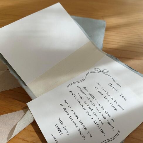 كتب نذر الزفاف له ولها، كتاب نذر من الورق المصنوع يدويًا لشيء أزرق أساسيات الزفاف، أفكار سجل الزفاف، هدايا له ولها in Kuwait