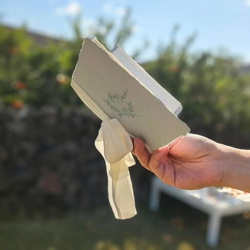 كتب نذر الزفاف له ولها، كتاب نذر من الورق المصنوع يدويًا لشيء أزرق أساسيات الزفاف، أفكار سجل الزفاف، هدايا له ولها in Kuwait