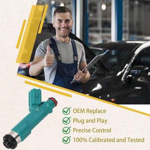 23250-0H030 2AZ-Motor 2.4L Fuel Injectors,Compatible with/Toyota 2.4 Camry Highlander 2004-2009,Corolla 2008-2013,Compatible with/Scion tC xB 2005-2015 |12 Holes| |Set of 4| in Saudi Arabia