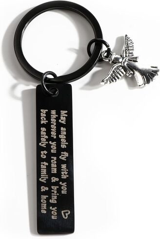 Guardian Angel Keychain Travel Keychain with Angel Inspirational Gifts for Women Men Travel Gifts for Women Men in Saudi Arabia