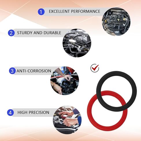 2PCS Power Steering Pump O-Ring Seals, Inlet & Outlet Rubber O Rings Replacement for Honda Civic Accord CR-V Pilot Oadyssey Ridgeline & Acura MDX RDX TL RSX, OEM #91370-SV4-000#91345-RDA-A01 in Kuwait