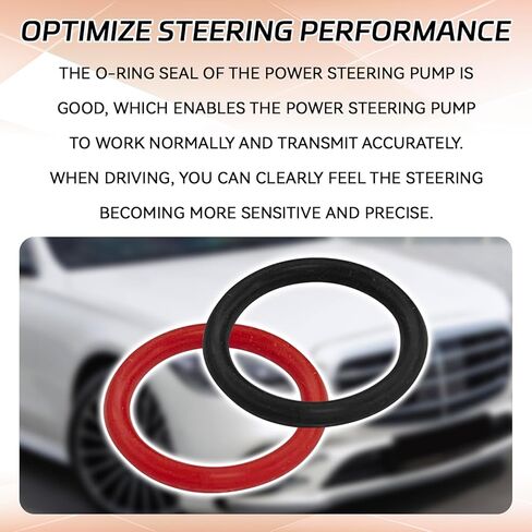 2PCS Power Steering Pump O-Ring Seals, Inlet & Outlet Rubber O Rings Replacement for Honda Civic Accord CR-V Pilot Oadyssey Ridgeline & Acura MDX RDX TL RSX, OEM #91370-SV4-000#91345-RDA-A01 in Kuwait