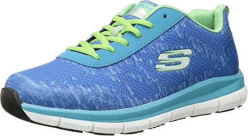 Skechers - Womens Comfort Flex Sr- Hc Pro Sr Shoe, Size: 12 M US, Color: Black/Multi in Saudi Arabia