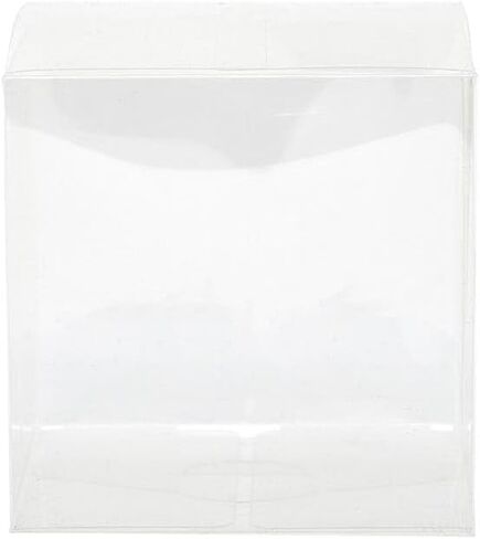 Clear PVC Tuck Top Boxes 1" X 1" X 2" | Quantity: 50 in Saudi Arabia
