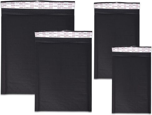 Black Matte Kraft Bubble Mailers, Strong Adhesion Padded Packaging Self Seal Mailing Cushioned Tear Resistant Envelopes (40, 6x10) in Saudi Arabia