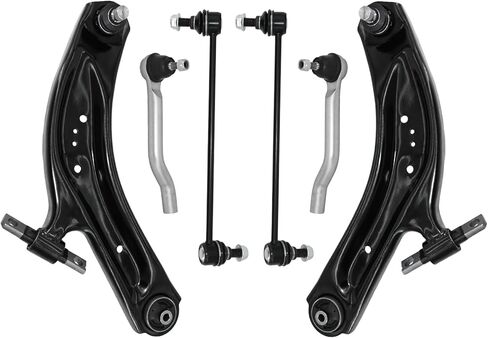 6pcs Front Suspension Lower Control Arm with Ball Joint Sway Bar Link Outer Tie Rod End Replacement for 2014-2020 Nissan Rogue 2017-2022 Rogue Sport 2017-2019 Nissan Qashqai in Saudi Arabia