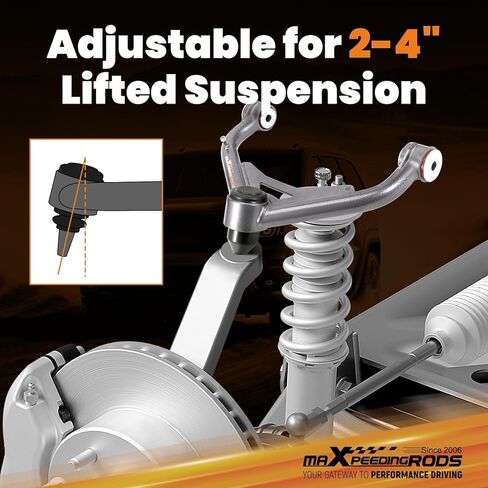 maXpeedingrods 2-4" Lifted Upper Control Arm for Chevy Silverado/GMC Sierra 2500HD/3500HD 2001-2010 8 Lug in Saudi Arabia