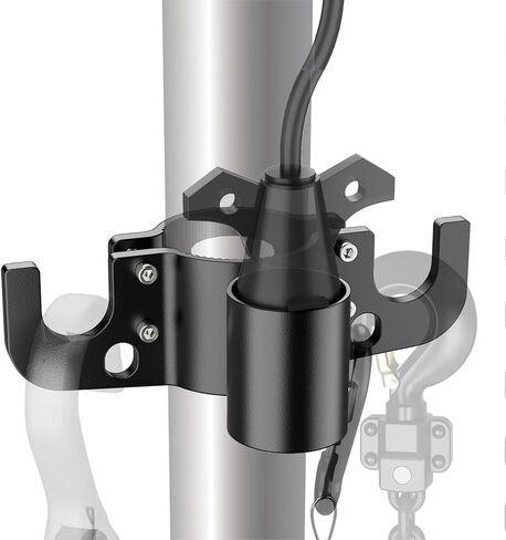 Trailer Chain Holder, Aluminum Trailer Towing Organizer for 7 Way Plug Cable Wire Harness Holder Cover Heavy Duty RV Tongue Jack Accessories for Outside Travel Camper in Saudi Arabia
