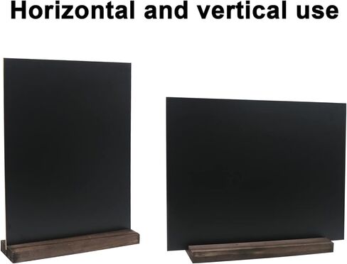 GUKBIAY علامة السبورة المنضدية مع حامل قاعدة 4 حزمة 8.5 × 11 بوصة مزدوجة الجانب الدائمة لوحات القائمة علامات الطعام لحفل بوفيه الزفاف بار مطعم الطعام in Kuwait