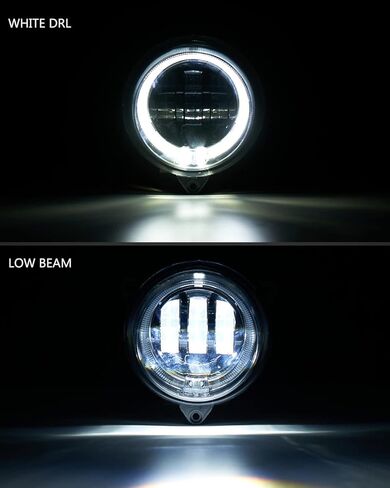 AUPOWERO LED Low Beam Headlights for Outlander 500 650 800 850 1000 2012-2022 XMR STD XT XT-P, Head Lamp with Halo Ring DRL Kit Accessories, 2PCS, Replace #710006177 in Kuwait