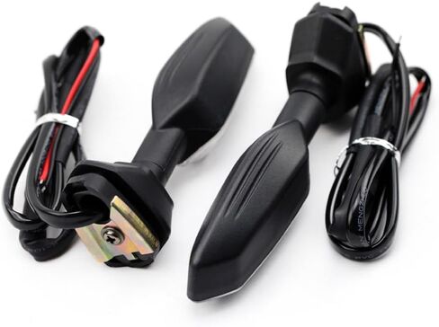 إشارات انعطاف الدراجة النارية - ضوء كهرماني، 12 فولت، ضوء مؤشر LED لـ Kawasaki KLR650 650 1000 Z900/RS Z650/RS Z1000/R Z400 (دخان) in Kuwait