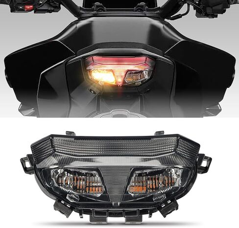 مصباح خلفي LED متكامل لـ MT-09 / MT-09 SP 2024-2025، مصباح خلفي لإشارة الانعطاف وامض الفرامل، التوصيل والتشغيل بعدسات مدخنة للضوء الخلفي للدراجات النارية MT09 in Saudi Arabia