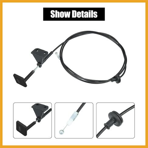 74130SNAA01 غطاء المحرك الأمامي مزلاج قفل الإصدار سلك كابل استبدال لهوندا سيفيك 2006-2011 استبدال أسود in Kuwait