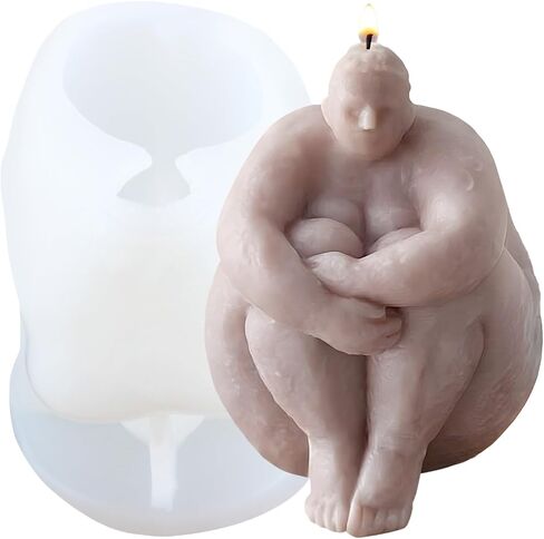 Lady Face Bottle Candle Mold Succulent Bottle Mold Pot Candle Mold Body Resin Casting Mold for Candle Home Decorate Mold Candle Making Mold Aromatherapy Gypsum Candles Clay Craft in Saudi Arabia